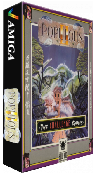 Populous II - The Challenge Games — box-3D (WOR)