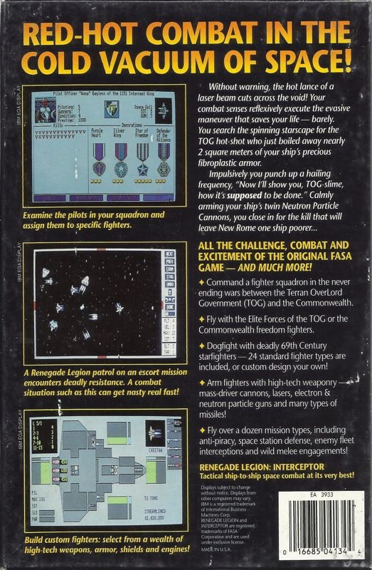 Renegade Legion - Interceptor — box-2D-back (US)