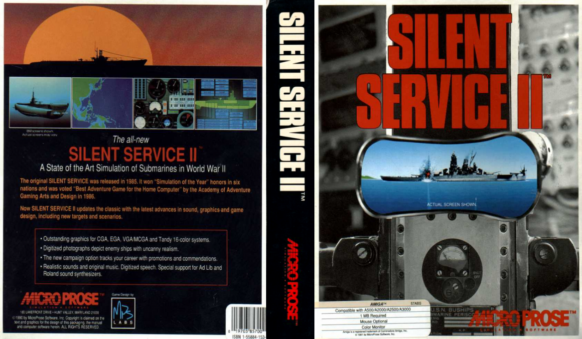 Silent Service II — box-texture (EU)