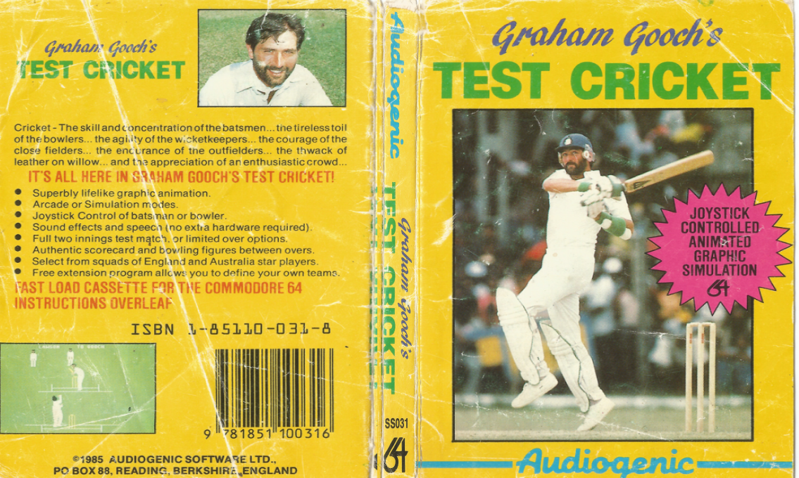 Graham Gooch's Test Cricket — box-texture (EU)