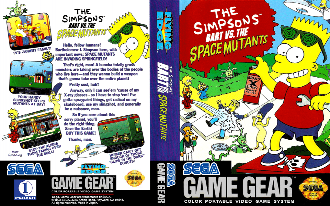 Simpsons - Bart Vs The Space Mutants, The — box-texture (US)