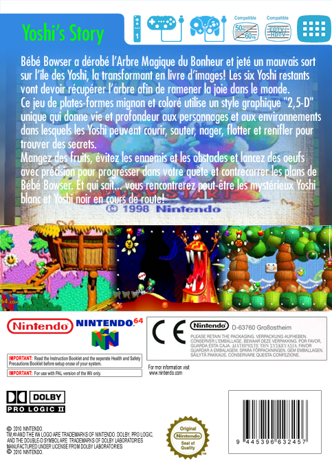 Yoshi's Story — box-2D-back (FR)