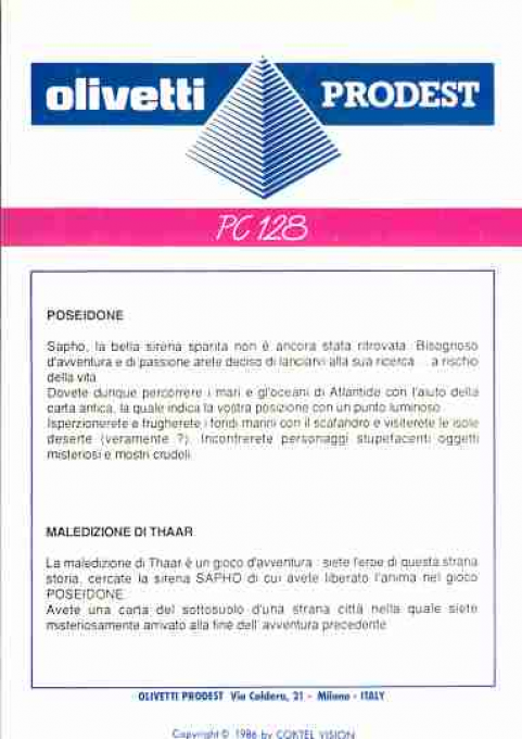 Malédiction De Thaar, La — box-2D-back (IT)