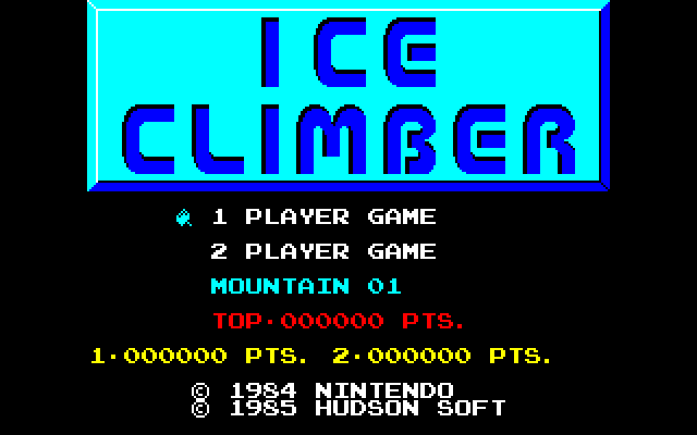 Ice Climber — sstitle (JP)