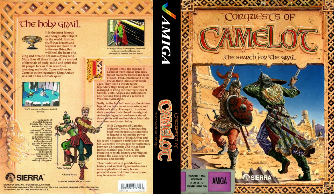 Conquests of Camelot - The Search for the Grail — box-texture (US)