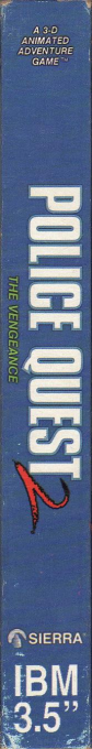 Police Quest 2 - The Vengeance — box-2D-side (US)