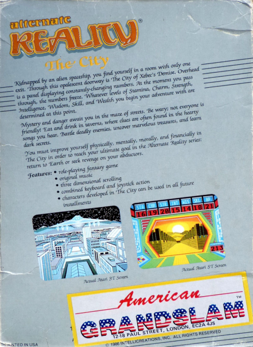 Alternate Reality - The City — box-2D-back (EU)