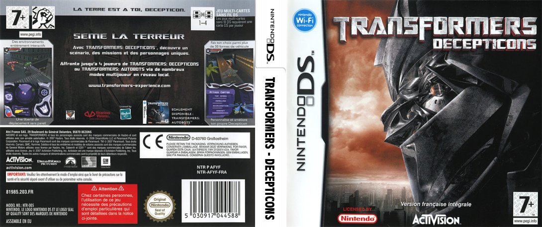 Transformers - Decepticons + Transformers - Autobots — box-texture (FR)