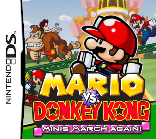 Mario vs. Donkey Kong Minis March Again! box art