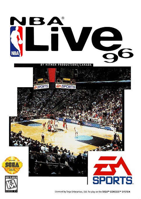 Nba Live 96 box art