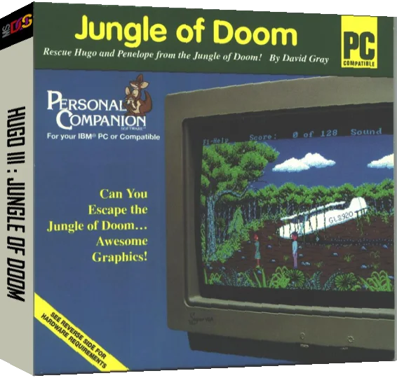 Hugo 3 - Jungle Of Doom — box-3D (US)