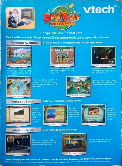 Wacky Race On Jumpin' Bean Island — box-2D-back (FR)