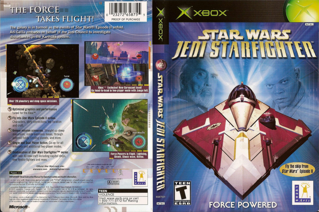 Star Wars - Jedi Starfighter — box-texture (US)
