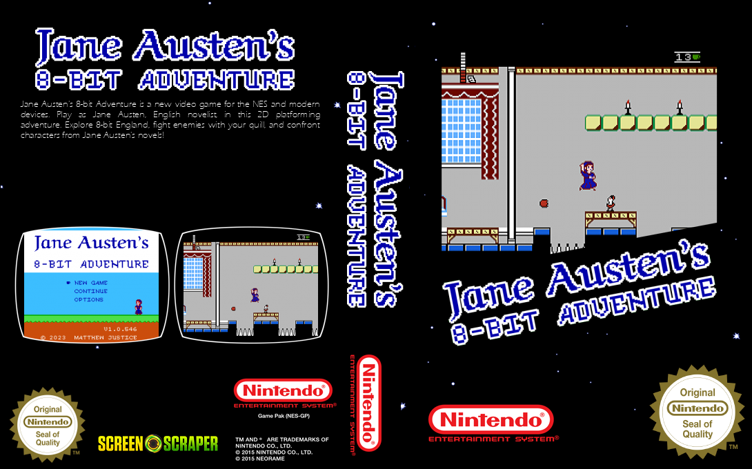 Jane Austen's 8-bit Adventure — box-texture (SS)