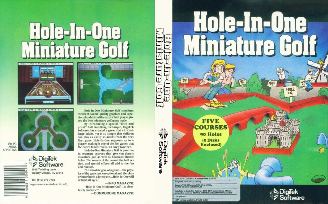 Hole-in-one Miniature Golf — box-texture (US)