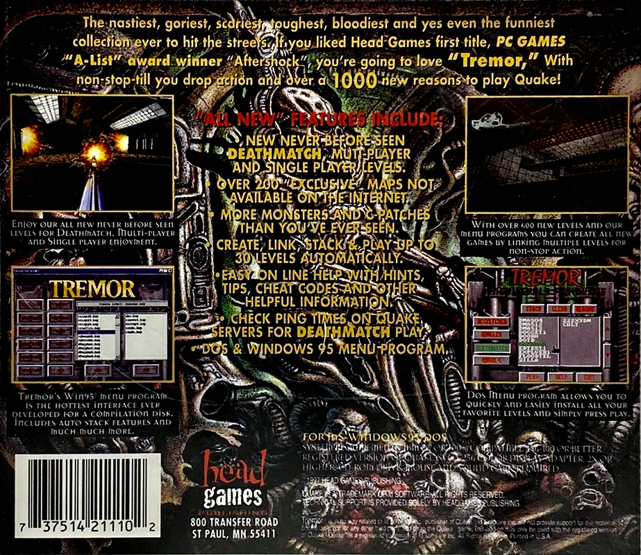 Tremor for Quake — box-2D-back (CUS)