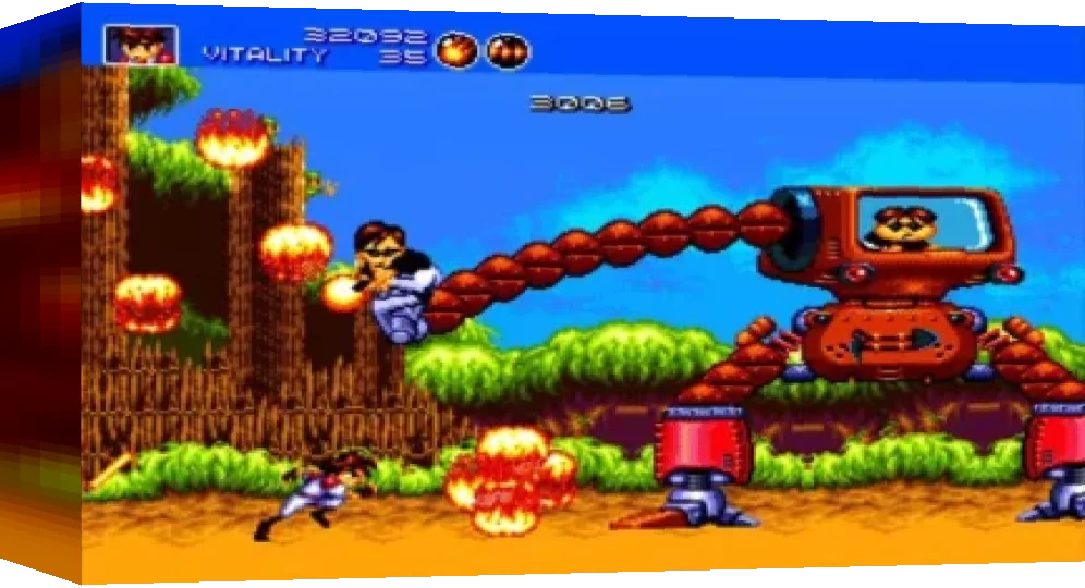 Gunstar Heroes — box-3D (EU)