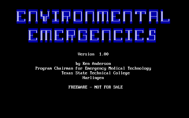 Environmental Emergencies box art