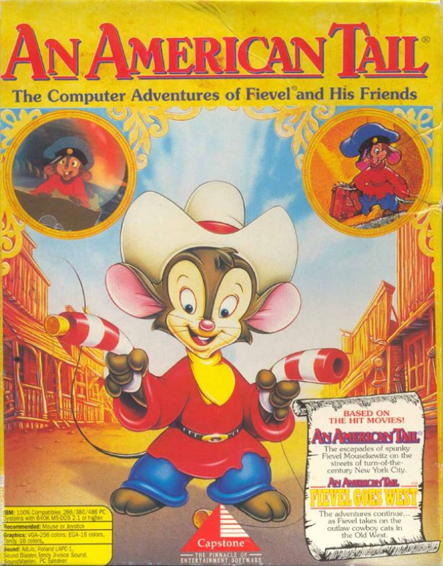 An American Tail - The Computer Adventures of Fievel and His Friends box art