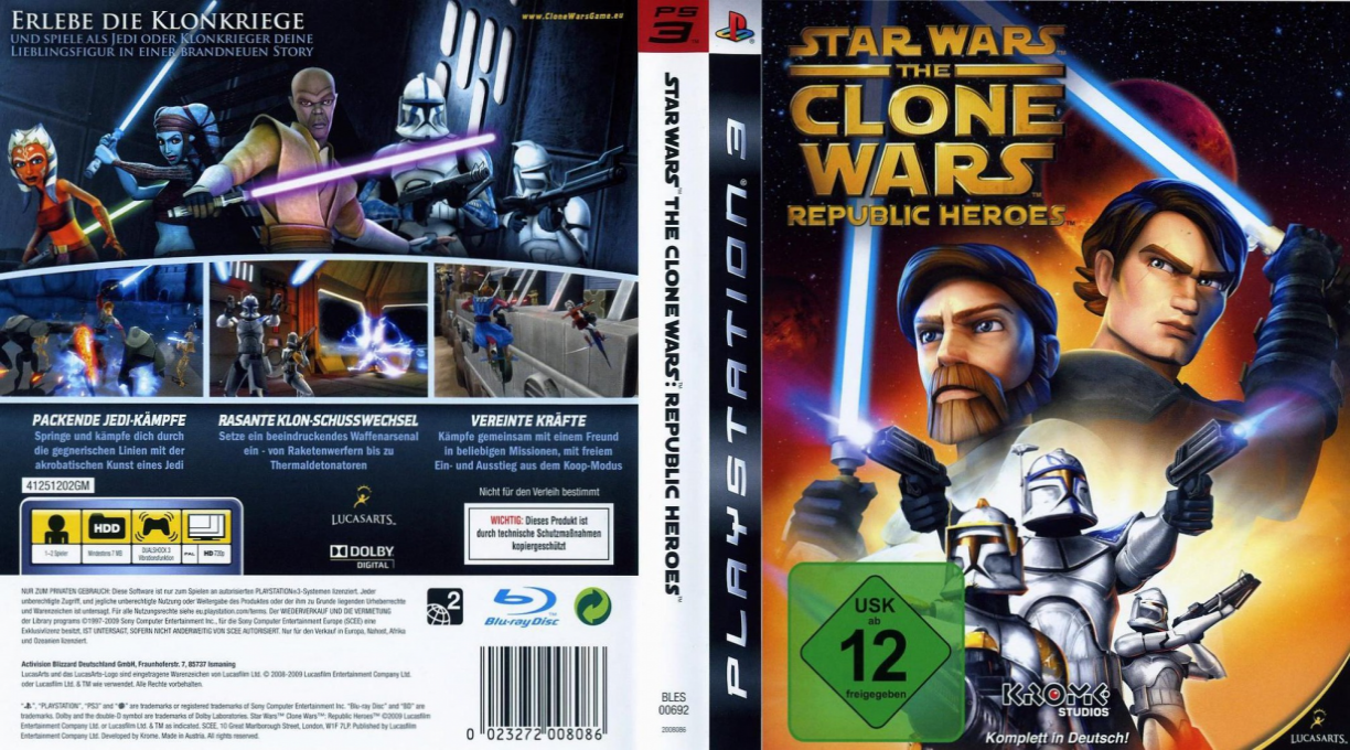 Star Wars - The Clone Wars - Republic Heroes — box-texture (DE)