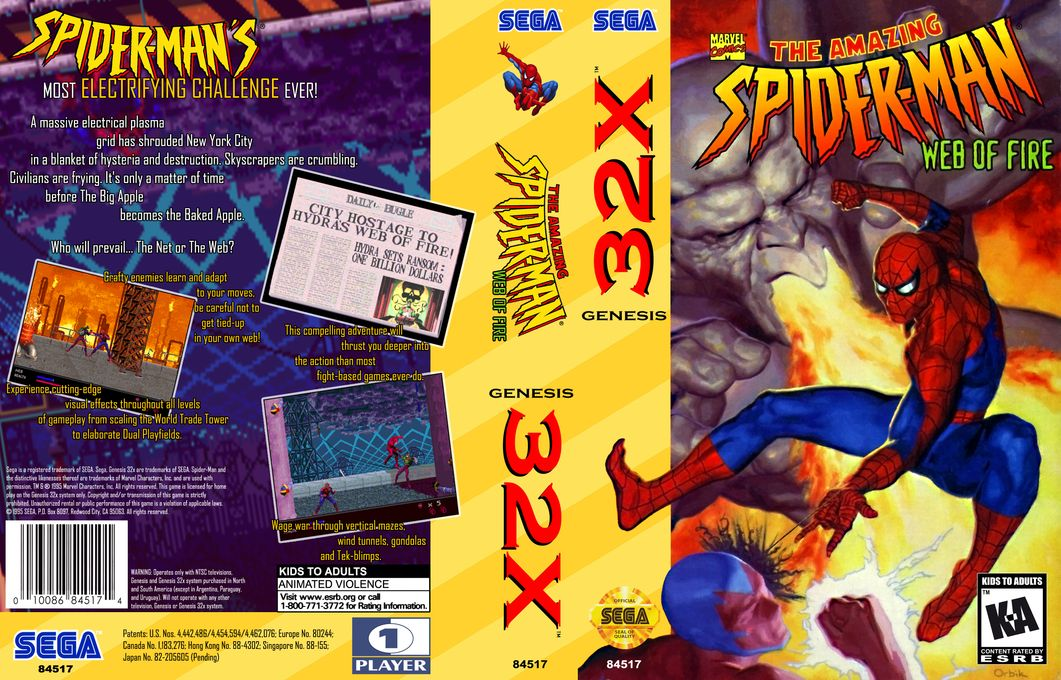 Amazing Spider-Man, The - Web of Fire — box-texture (US)