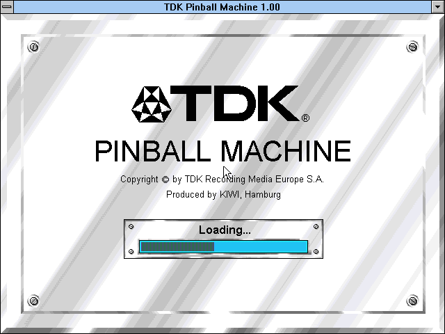 TDK Pinball Machine — sstitle (WOR)