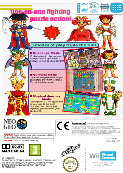 Magical Drop 3 — box-2D-back (EU)