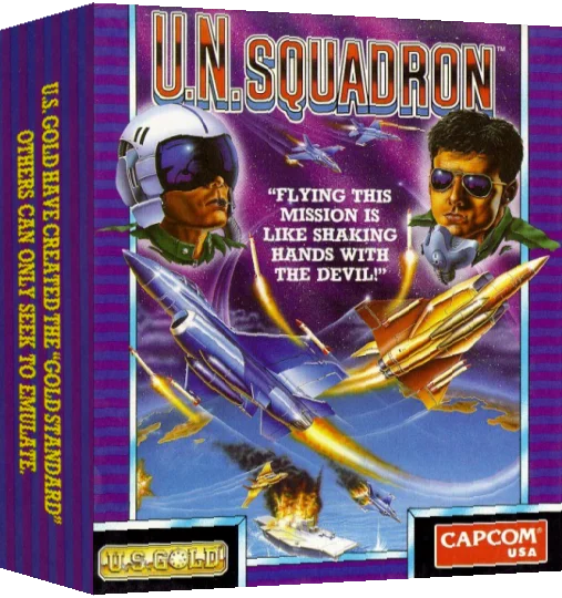 U.N. Squadron — box-3D (EU)
