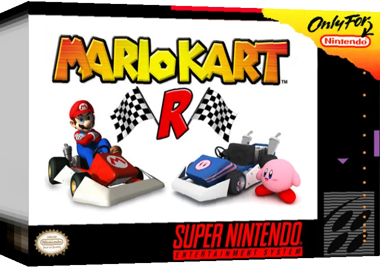 Super Mario Kart - Mario Kart R — box-3D (US)