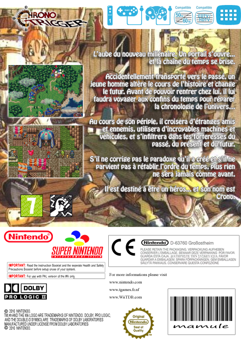 Chrono Trigger — box-2D-back (FR)