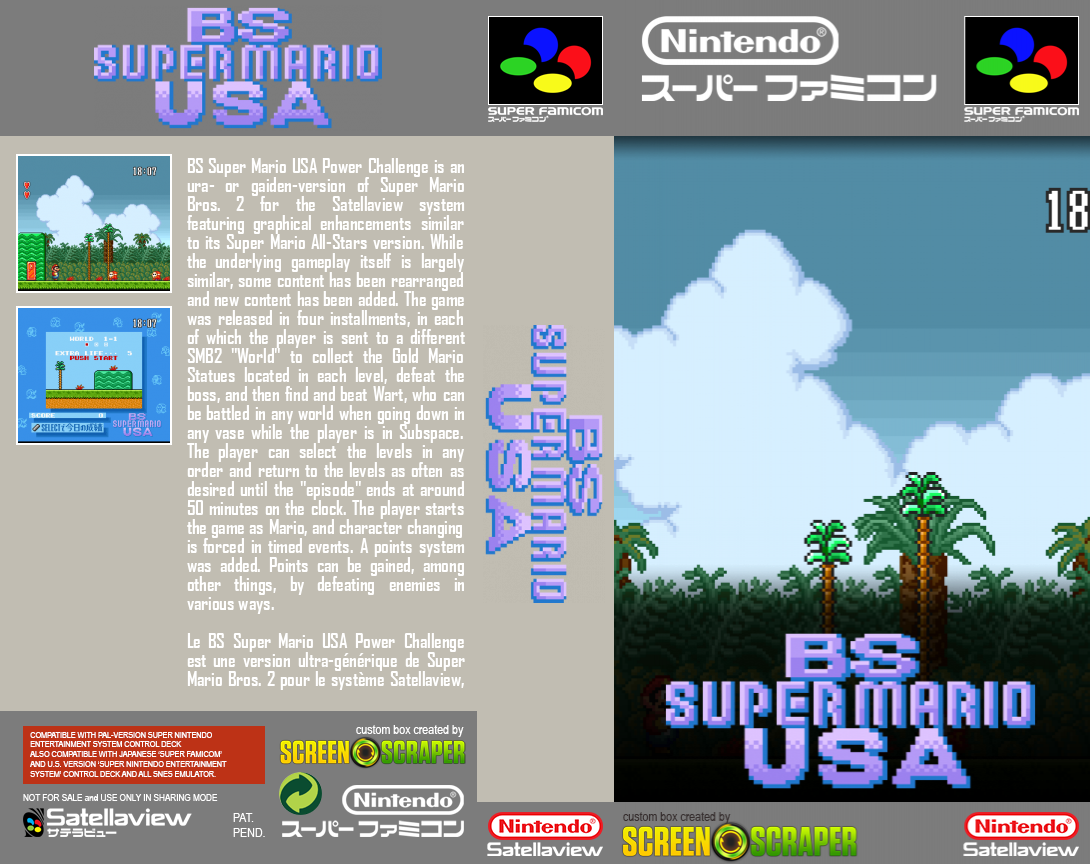 Bs Super Mario Usa Power Challenge — box-texture (SS)