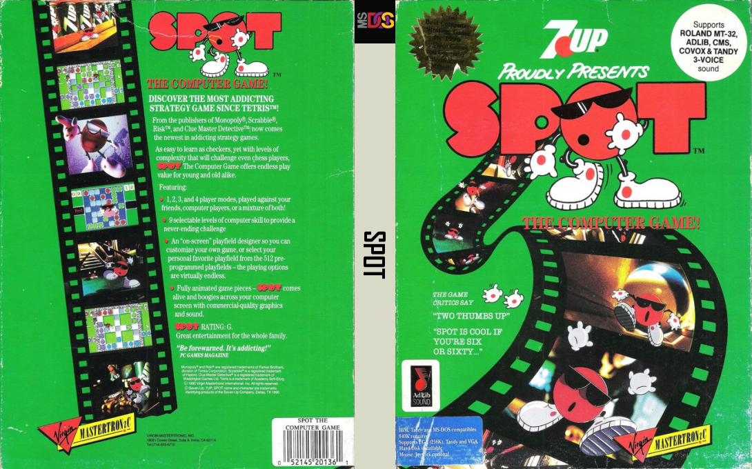 Spot - The Computer Game! — box-texture (US)
