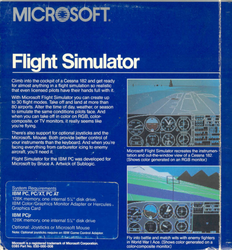 Microsoft Flight Simulator 2.0 — box-2D-back (WOR)