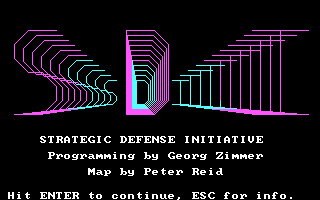 SDI - Strategic Defense Initiative box art