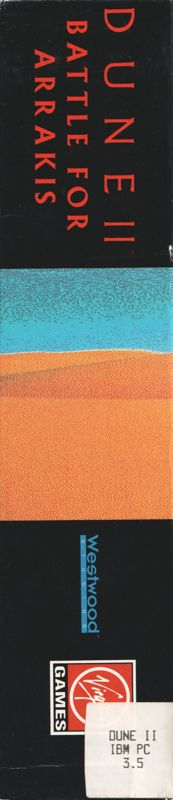 Dune 2 - Battle for Arrakis — box-2D-side (EU)