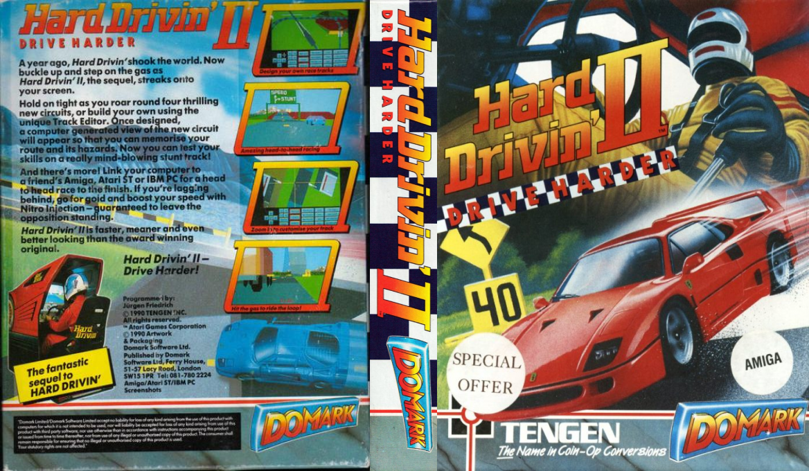 Hard Drivin' II - Drive Harder + Hydra — box-texture (EU)