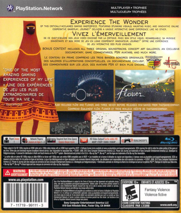 Journey Collector's Edition — box-2D-back (CA)