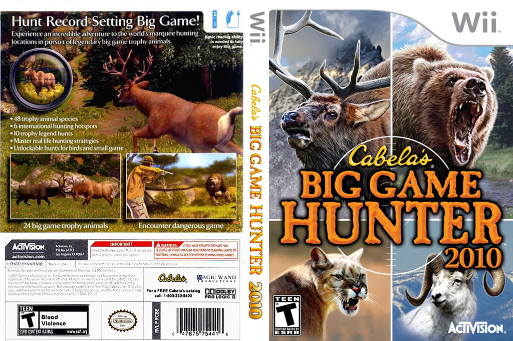 Cabela's Big Game Hunter 2010 — box-texture (US)