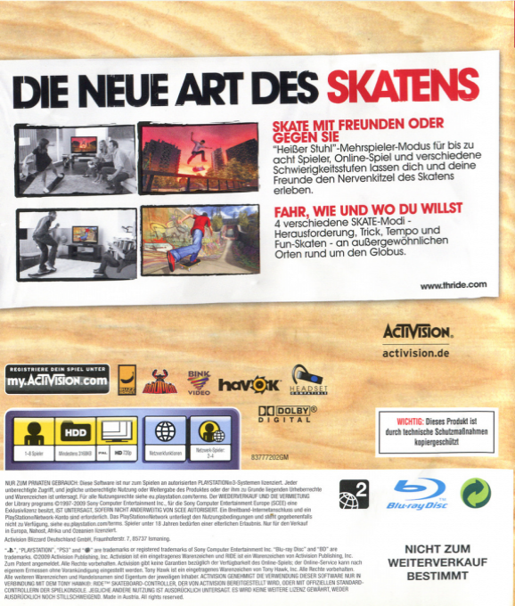Tony Hawk - Ride — box-2D-back (DE)