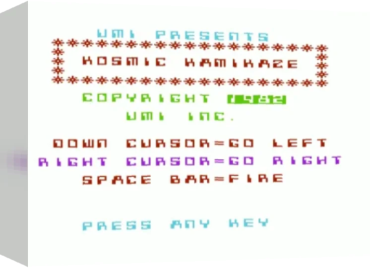 Kosmic Kamikaze — box-3D (WOR)