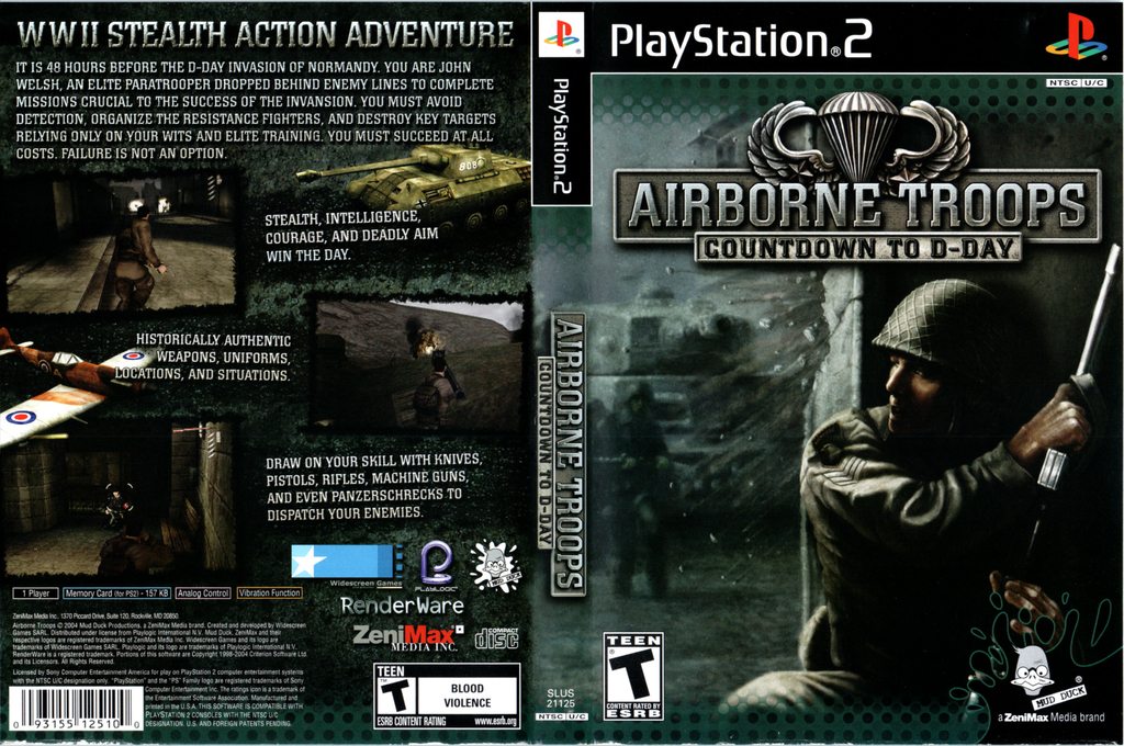 Airborne Troops - Countdown to D-Day — box-texture (US)