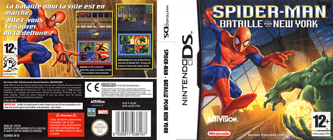 Spider-Man - Battle for New York — box-texture (FR)