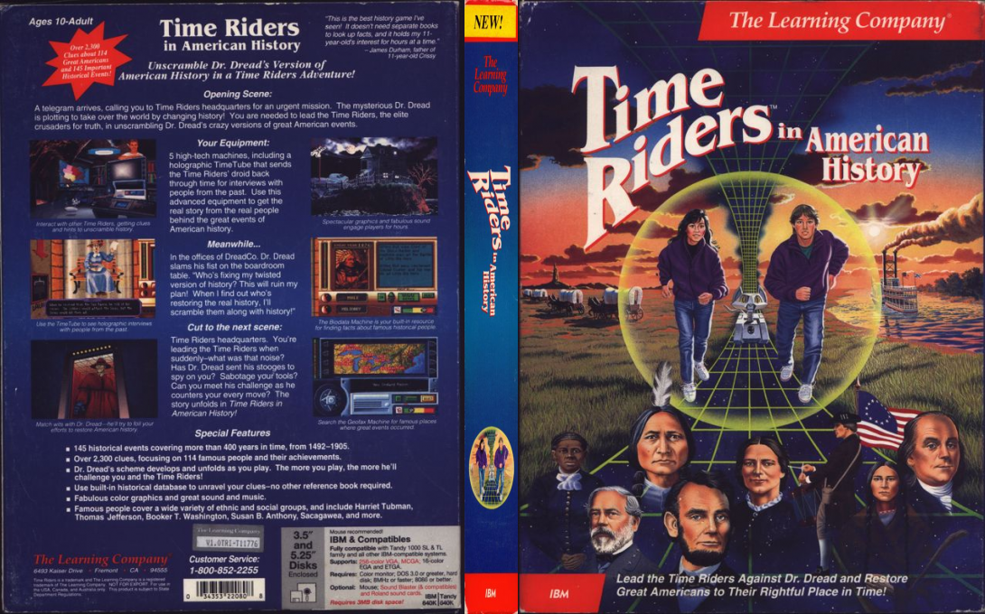 Time Riders In American History — box-texture (US)
