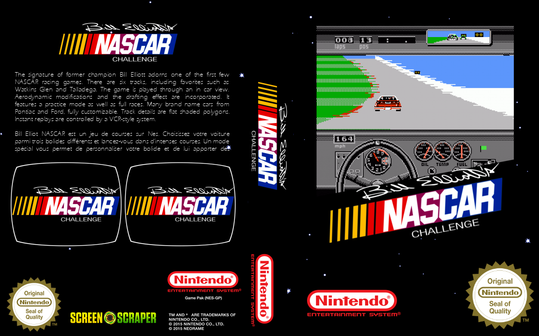 Bill Elliott's NASCAR Challenge — box-texture (SS)