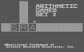 Arithmetic Games Set II — sstitle (WOR)