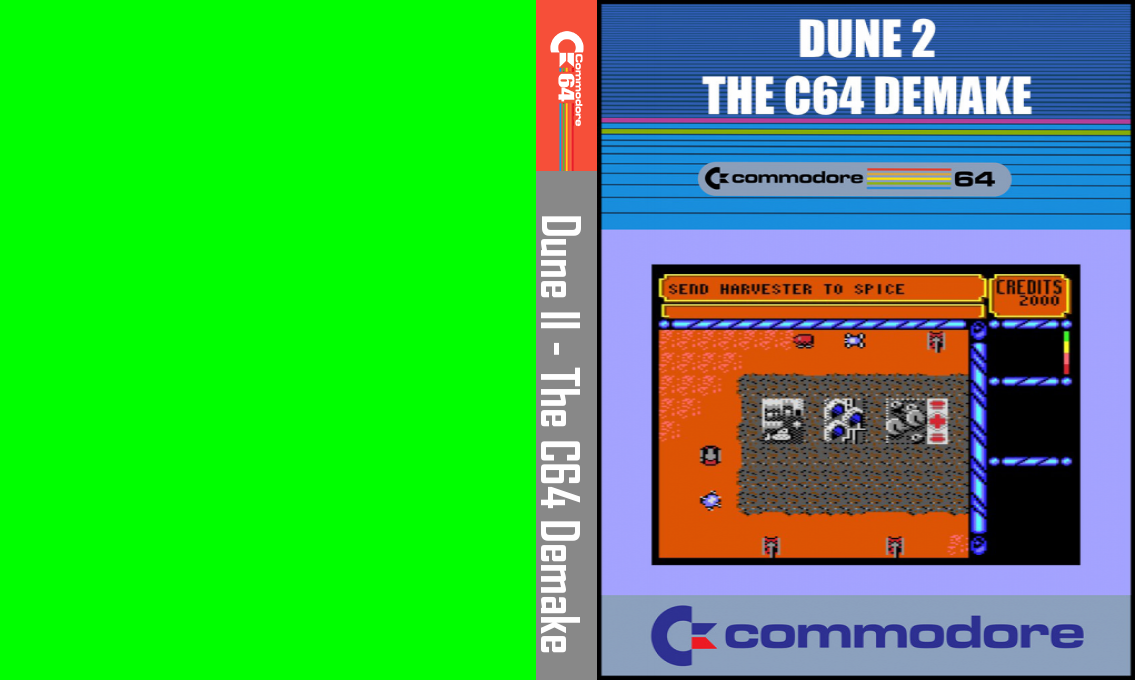 Dune 2 - The C64 Demake — box-texture (CUS)