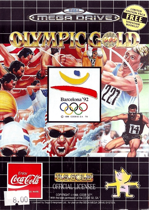 Olympic Gold - Barcelona '92 — box-2D (UK)