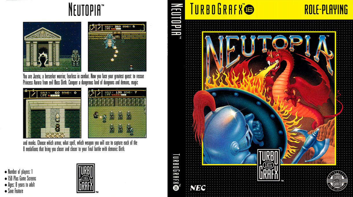 Neutopia - Frey no Shou — box-texture (US)