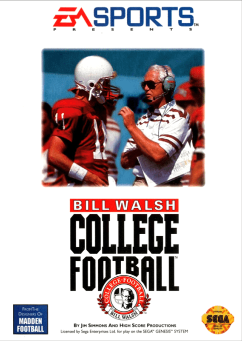 Bill Walsh College Football box art