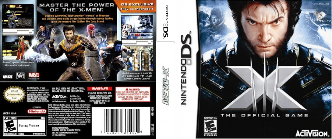 X-Men - The Official Game - Video — box-texture (US)